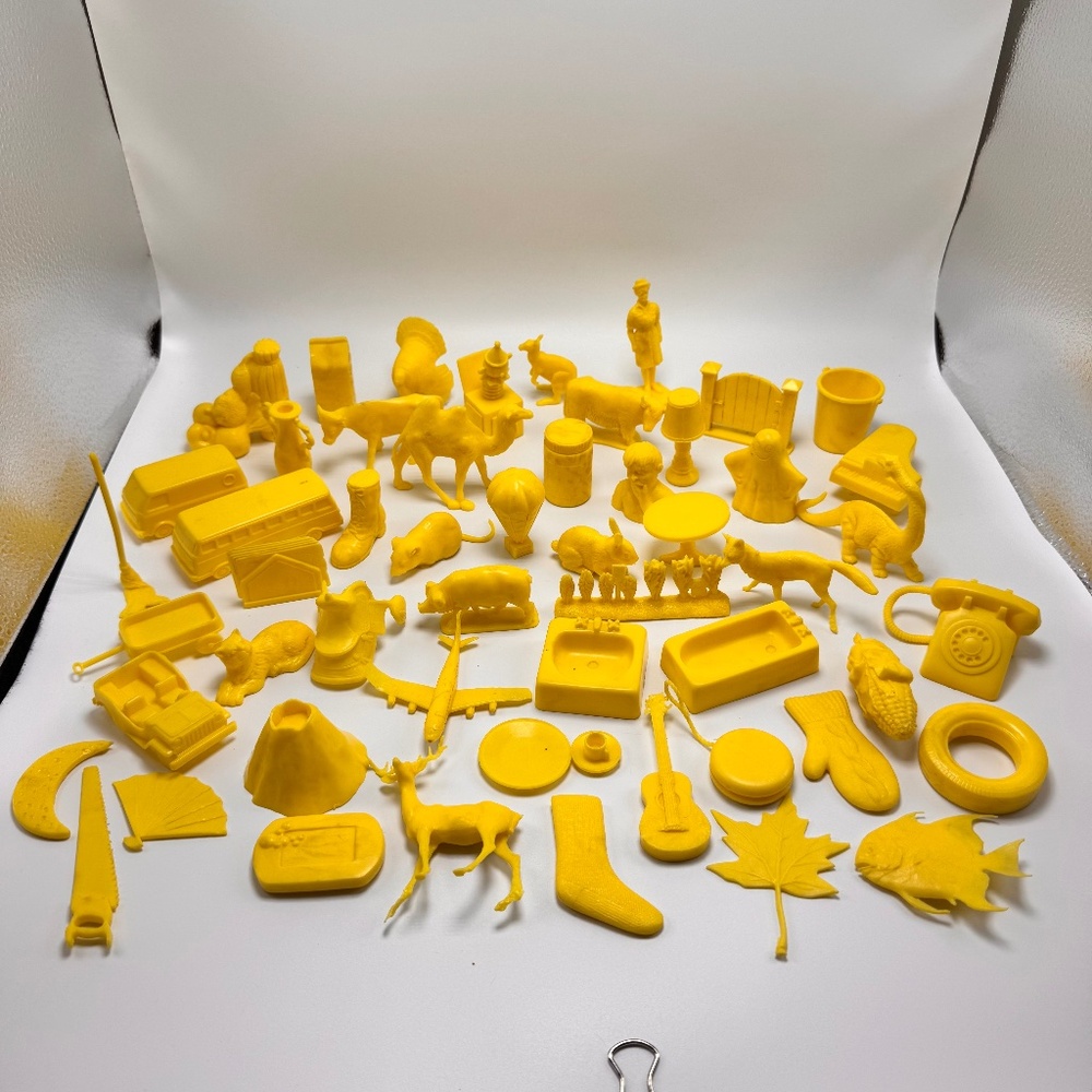 Houghton Mifflin Getting Ready To Read Toys Yellow Vintage Lot‎ of 53